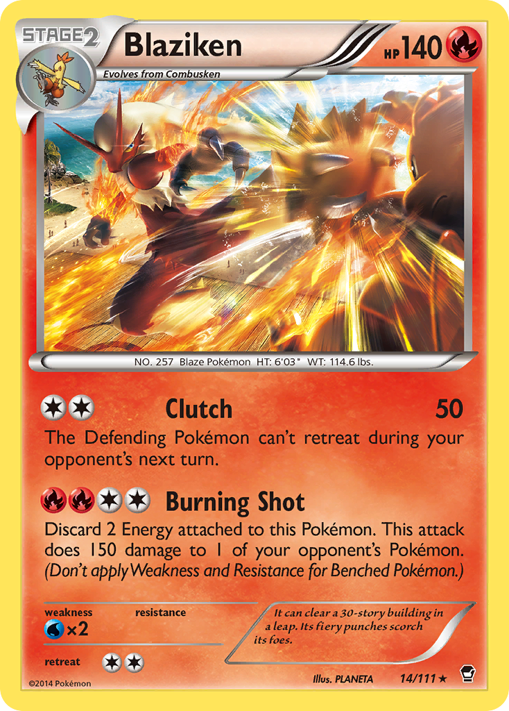 Blaziken (14/111) [XY: Furious Fists] | Clutch Gaming