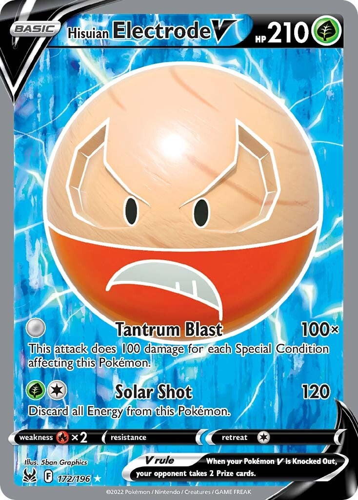 Hisuian Electrode V (172/196) [Sword & Shield: Lost Origin] | Clutch Gaming