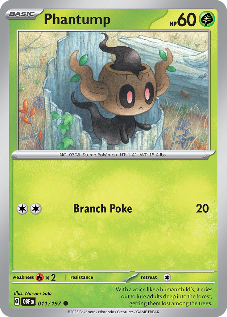 Phantump (011/197) [Scarlet & Violet: Obsidian Flames] | Clutch Gaming