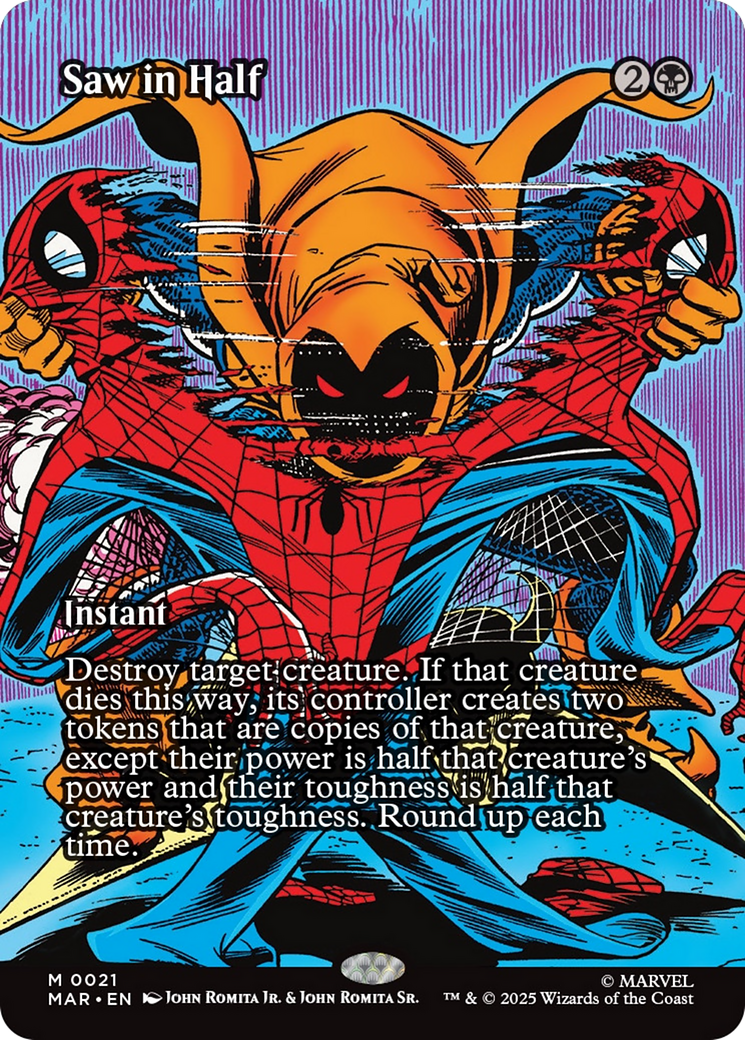 Saw in Half (Borderless) [Marvel's Spider-Man: Eternal-Legal] | Clutch Gaming