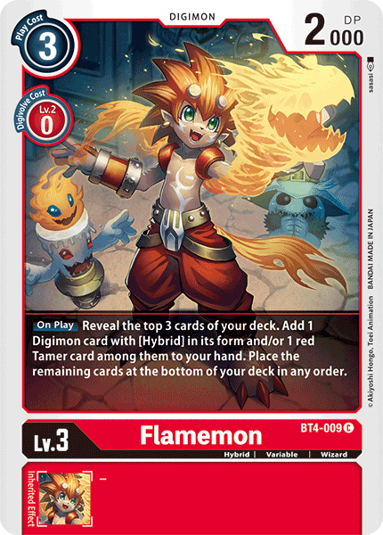 Flamemon [BT4-009] [Great Legend] | Clutch Gaming