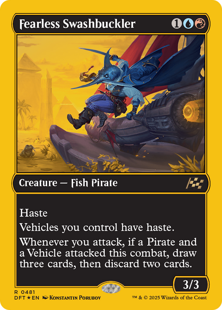 Fearless Swashbuckler (First-Place Foil) [Aetherdrift] | Clutch Gaming