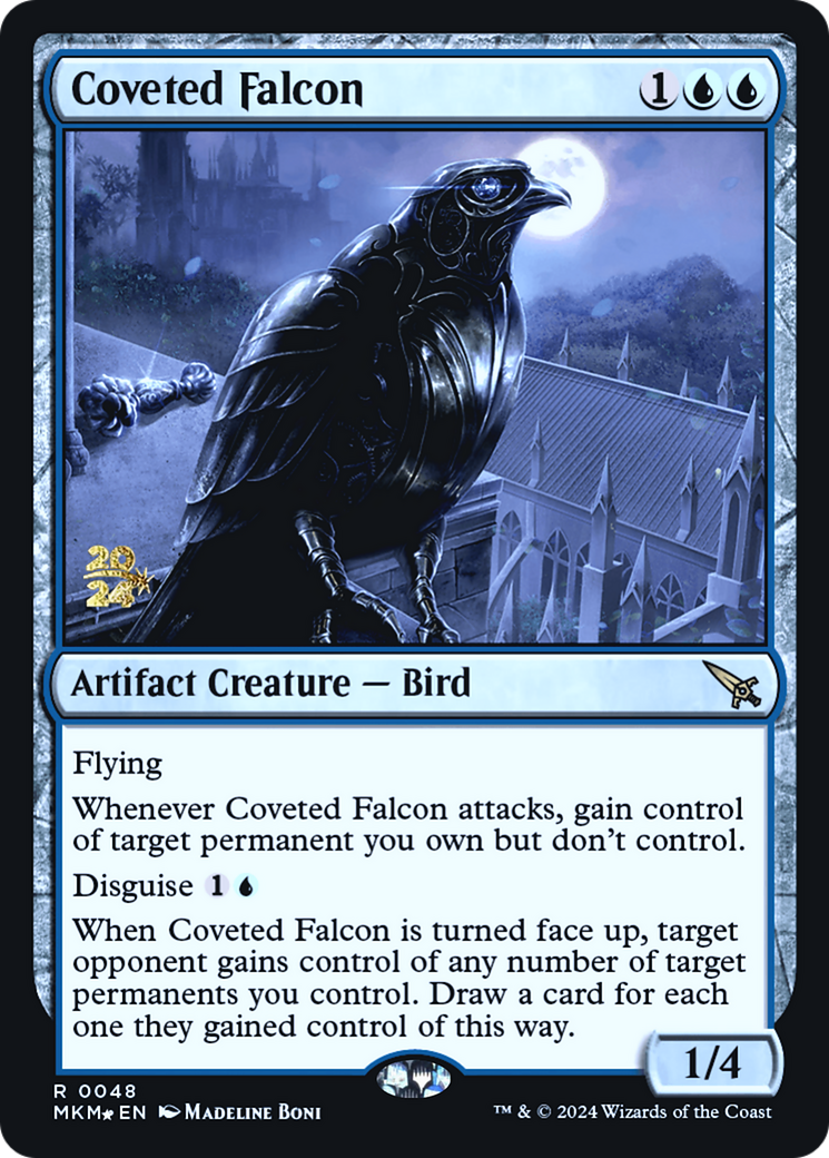 Coveted Falcon [Murders at Karlov Manor Prerelease Promos] | Clutch Gaming