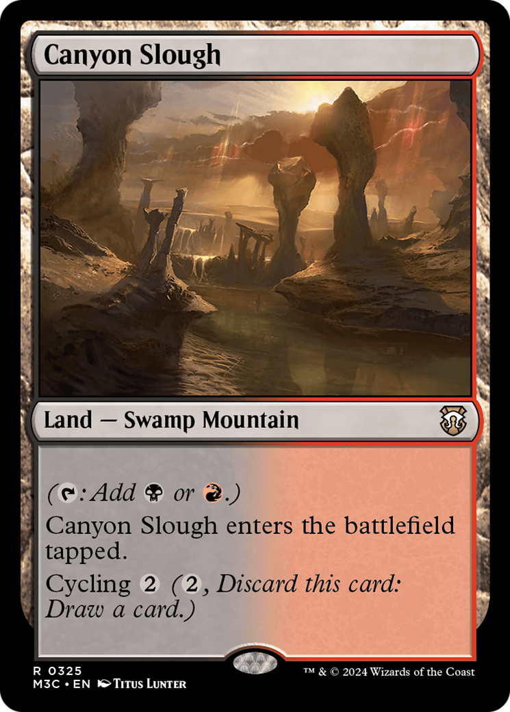 Canyon Slough (Ripple Foil) [Modern Horizons 3 Commander] | Clutch Gaming