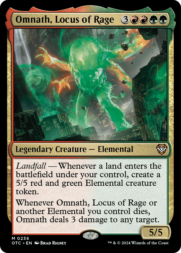 Omnath, Locus of Rage [Outlaws of Thunder Junction Commander] | Clutch Gaming