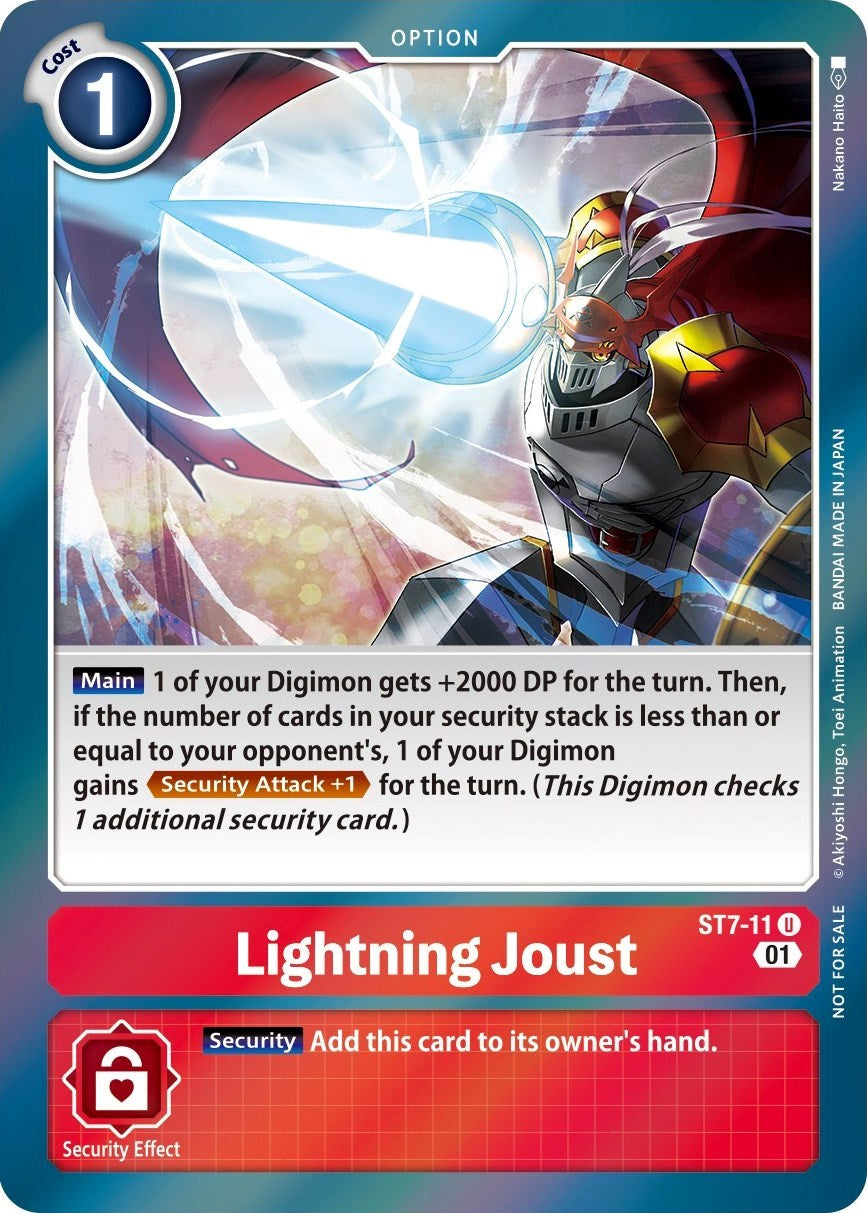 Lightning Joust [ST7-11] (Gen Con 2022) [Starter Deck: Gallantmon Promos] | Clutch Gaming