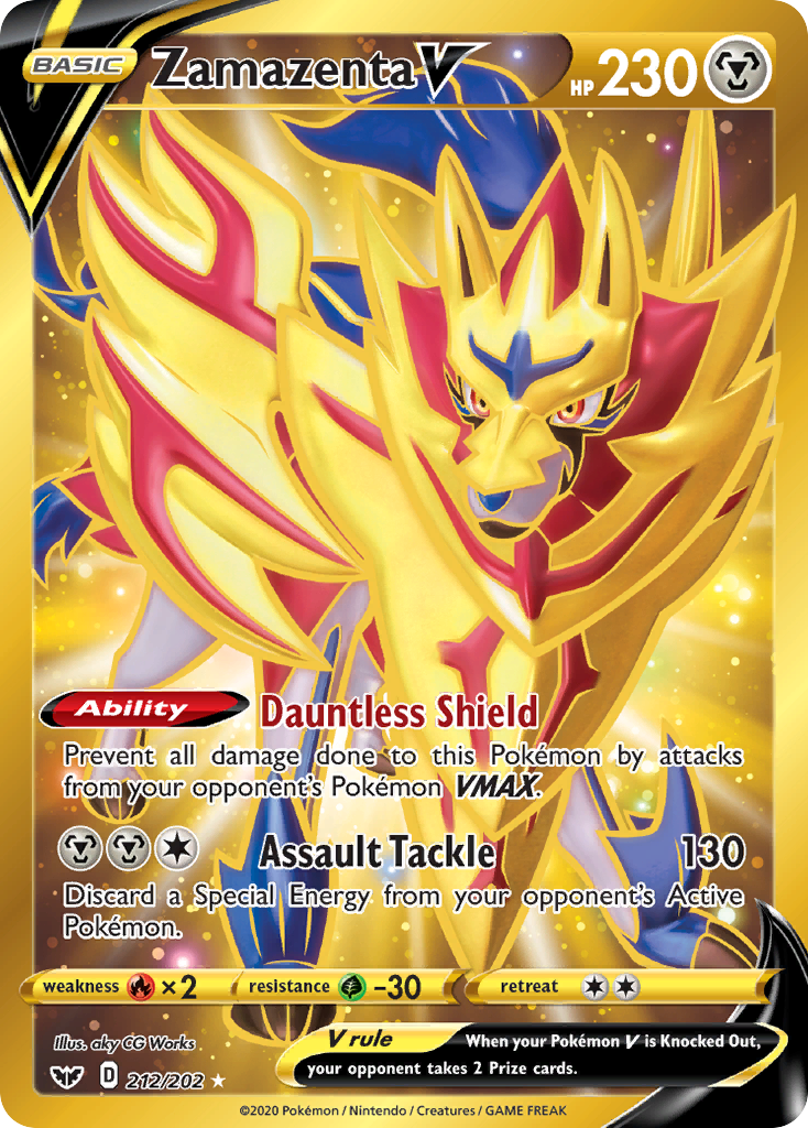 Zamazenta V (212/202) [Sword & Shield: Base Set] | Clutch Gaming