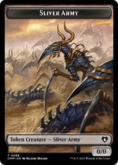 Sliver Army // Sliver Double-Sided Token [Commander Masters Tokens] | Clutch Gaming