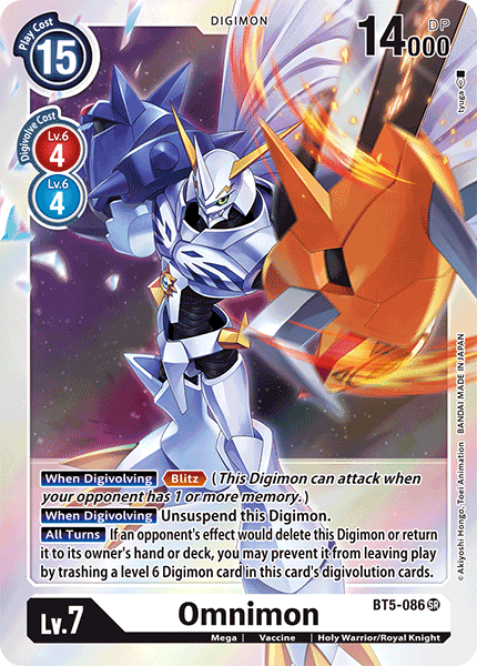 Omnimon [BT5-086] [Battle of Omni] | Clutch Gaming