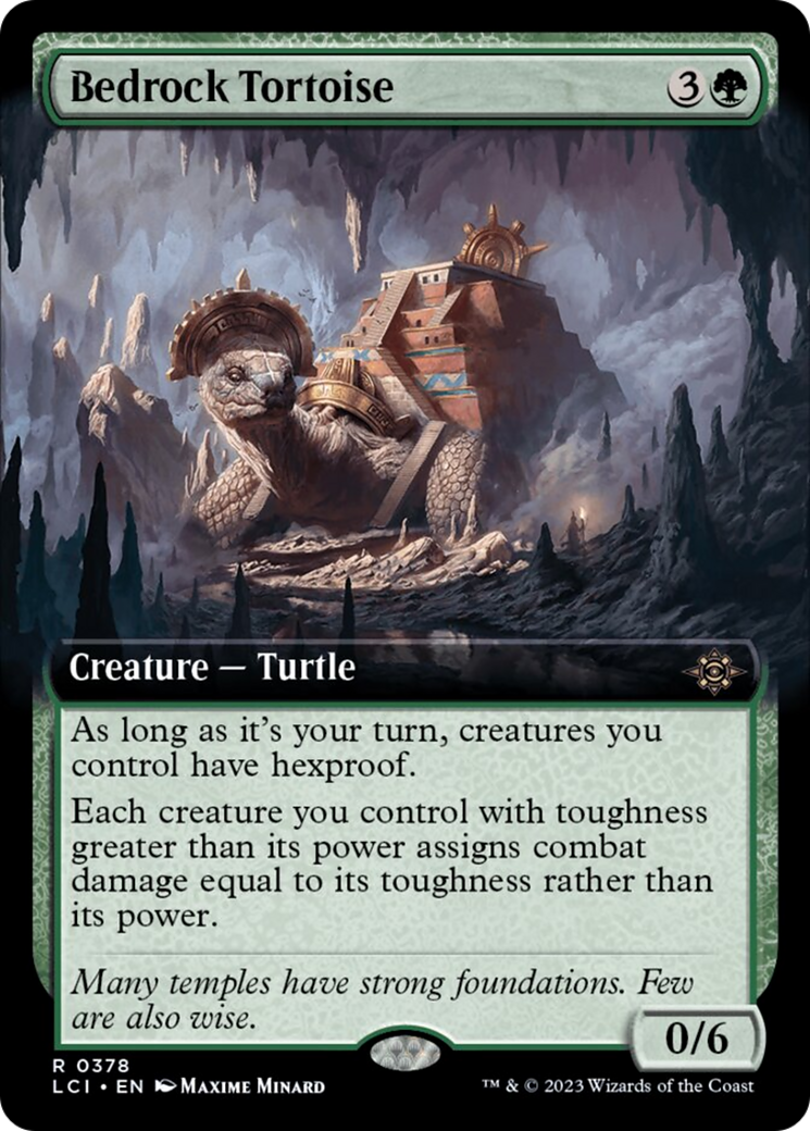 Bedrock Tortoise (Extended Art) [The Lost Caverns of Ixalan] | Clutch Gaming