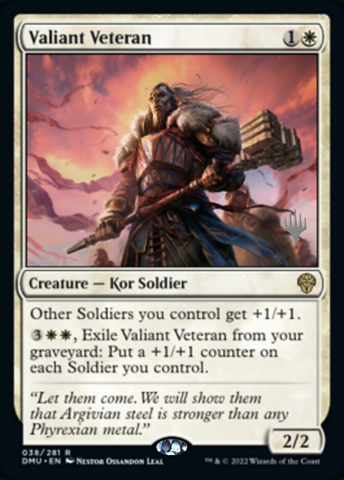 Valiant Veteran (Promo Pack) [Dominaria United Promos] | Clutch Gaming