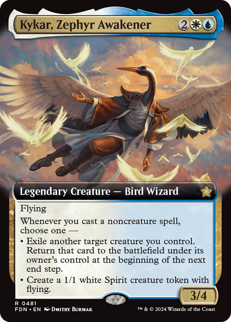 Kykar, Zephyr Awakener (Extended Art) [Foundations] | Clutch Gaming