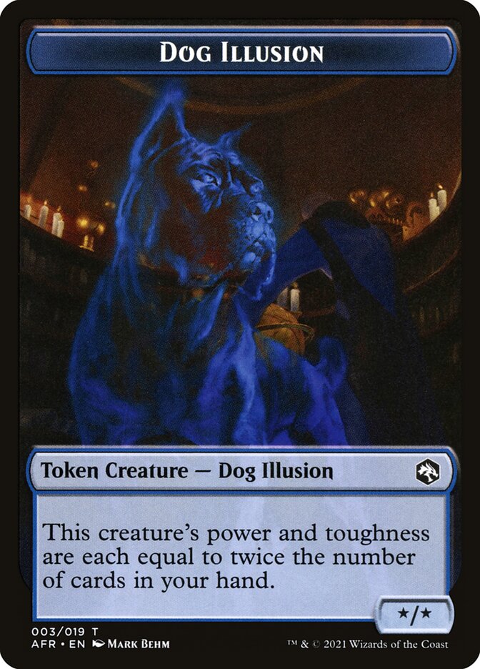 Zombie // Dog Illusion Double-Sided Token [Dungeons & Dragons: Adventures in the Forgotten Realms Tokens] | Clutch Gaming