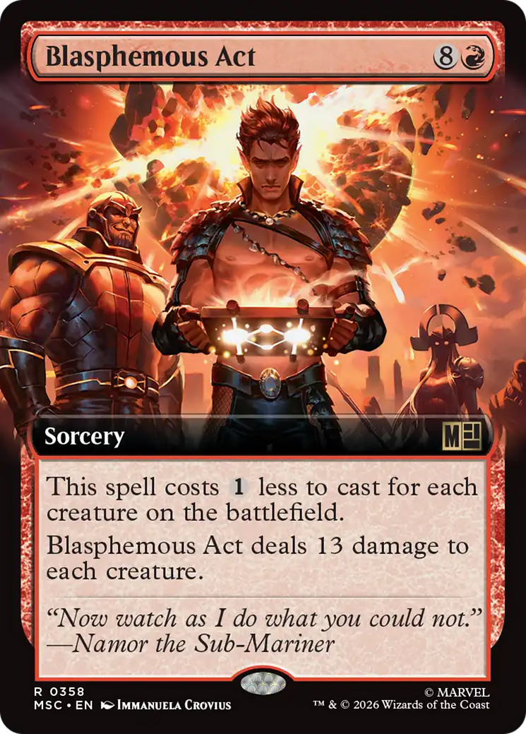 Blasphemous Act (Extended Art) [Marvel Super Heroes Commander] | Clutch Gaming