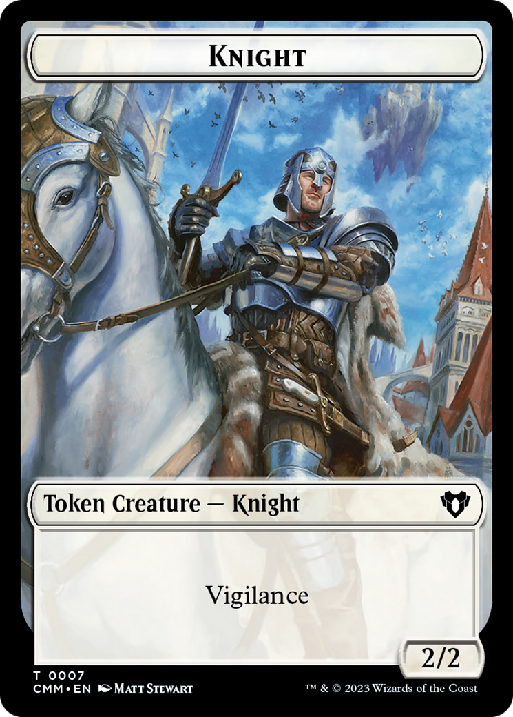 Eldrazi // Knight Double-Sided Token [Commander Masters Tokens] | Clutch Gaming