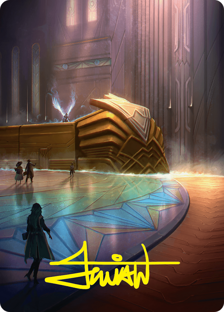 Plains Art Card (21/54) (Gold-Stamped Signature) [Foundations Art Series] | Clutch Gaming