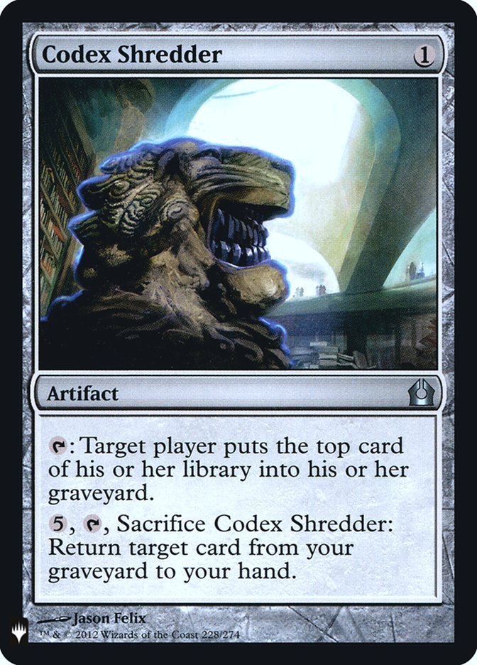 Codex Shredder [Mystery Booster] | Clutch Gaming