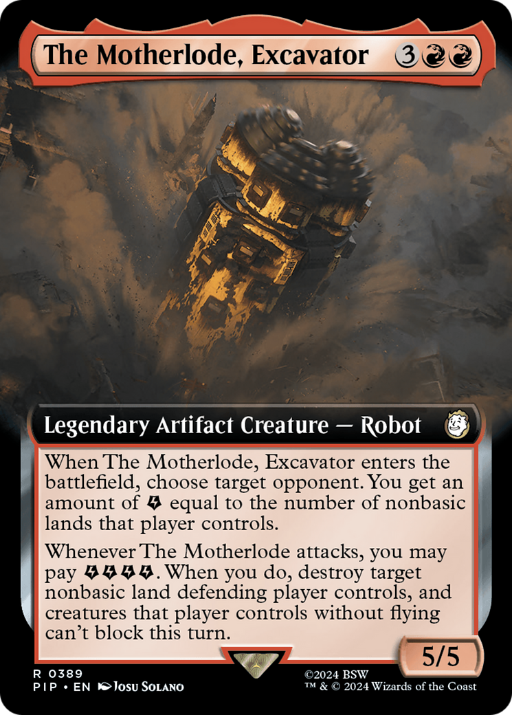 The Motherlode, Excavator (Extended Art) [Fallout] | Clutch Gaming