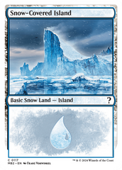 Snow-Covered Island (White Border) [Mystery Booster 2] | Clutch Gaming