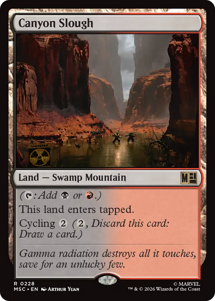 Canyon Slough (Surge Foil) [Marvel Super Heroes Commander] | Clutch Gaming