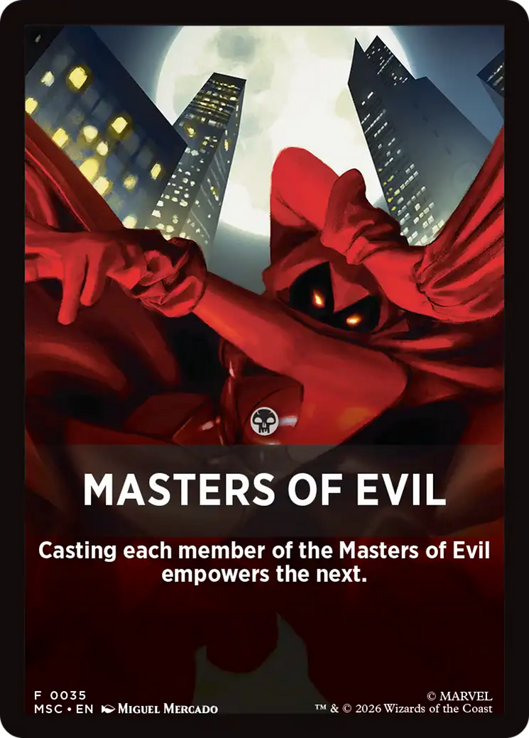 Masters of Evil Theme Card [Marvel Super Heroes Commander] | Clutch Gaming