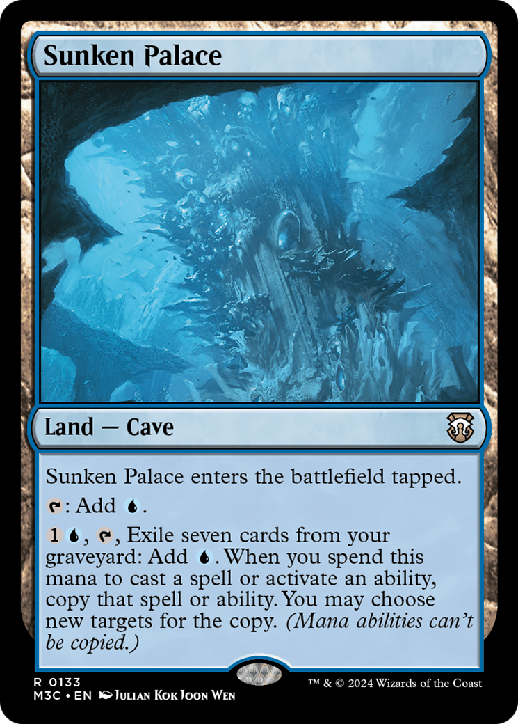 Sunken Palace (Extended Art) (Ripple Foil) [Modern Horizons 3 Commander] | Clutch Gaming