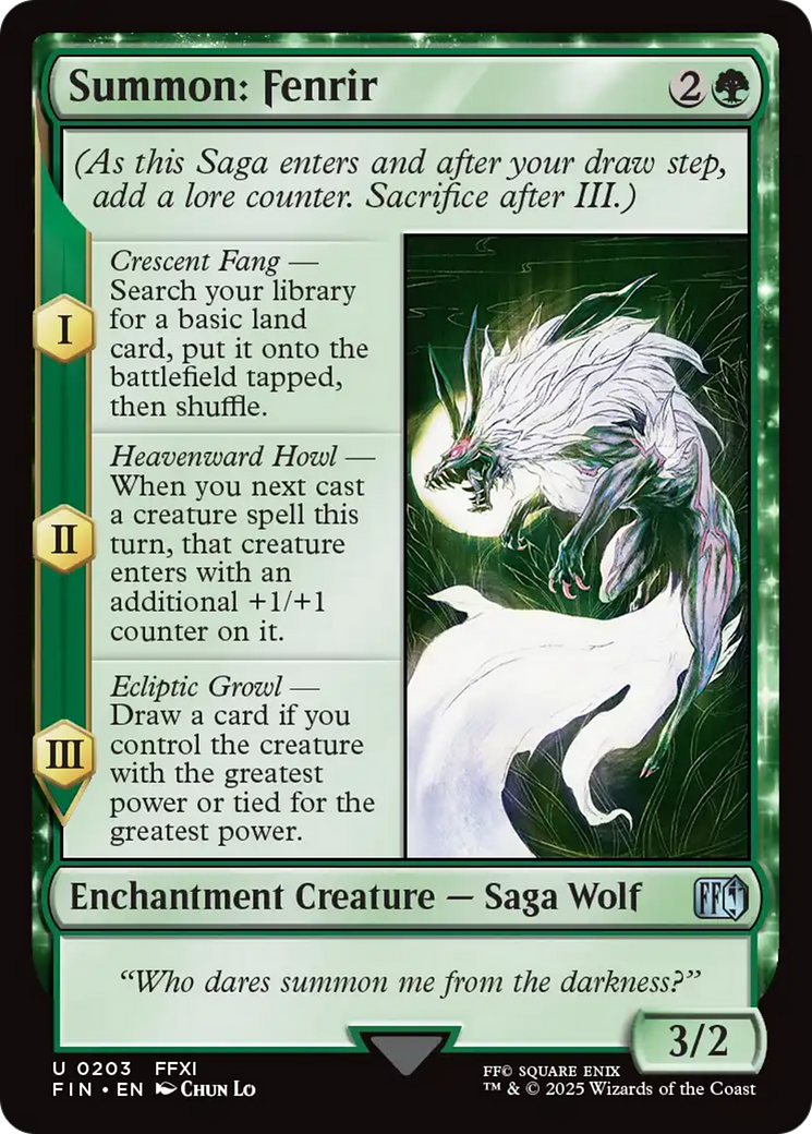 Summon: Fenrir [FINAL FANTASY] | Clutch Gaming