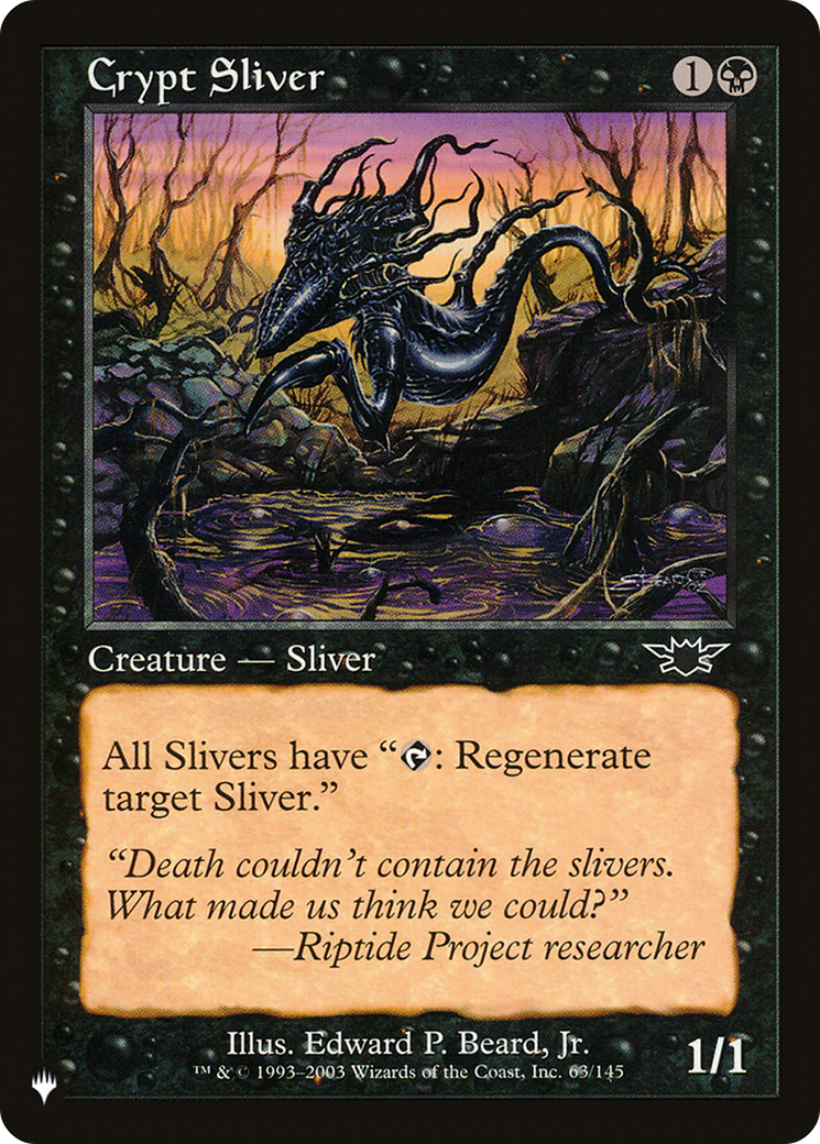 Crypt Sliver [The List Reprints] | Clutch Gaming