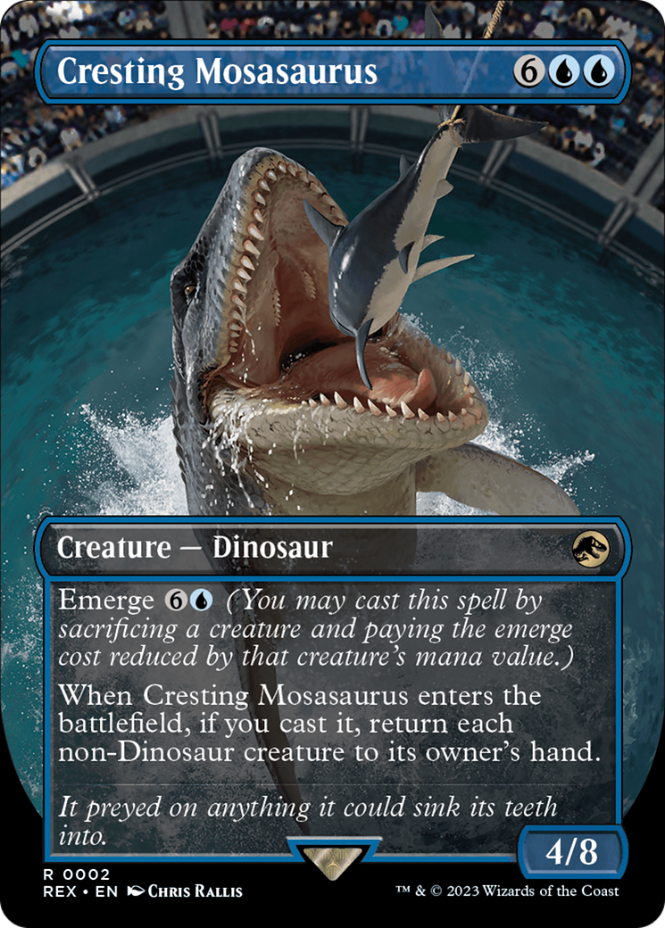 Cresting Mosasaurus (Borderless) [Jurassic World Collection] | Clutch Gaming