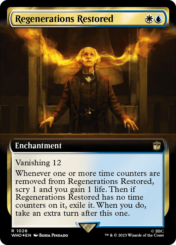 Regenerations Restored (Extended Art) (Surge Foil) [Doctor Who] | Clutch Gaming