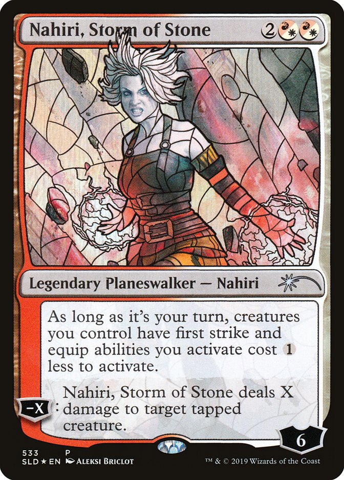 Nahiri, Storm of Stone (Stained Glass) [Secret Lair Drop Promos] | Clutch Gaming