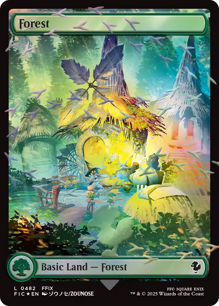 Forest (Chocobo Track Foil) [FINAL FANTASY Commander] | Clutch Gaming