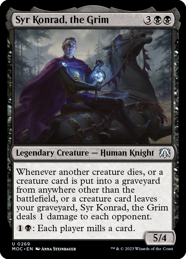 Syr Konrad, the Grim [March of the Machine Commander] | Clutch Gaming