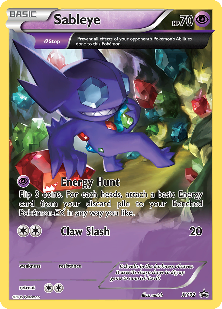 Sableye (XY92) [XY: Black Star Promos] | Clutch Gaming