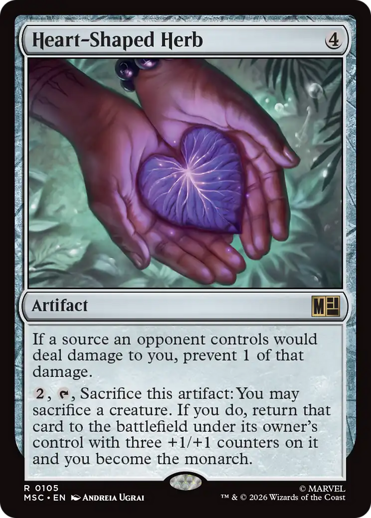 Heart-Shaped Herb (Surge Foil) [Marvel Super Heroes Commander] | Clutch Gaming