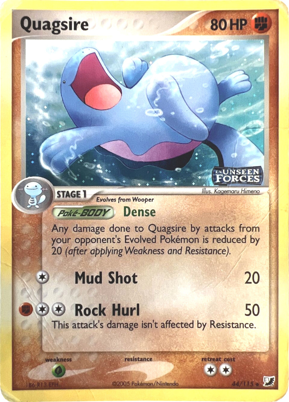 Quagsire (44/115) (Stamped) [EX: Unseen Forces] | Clutch Gaming