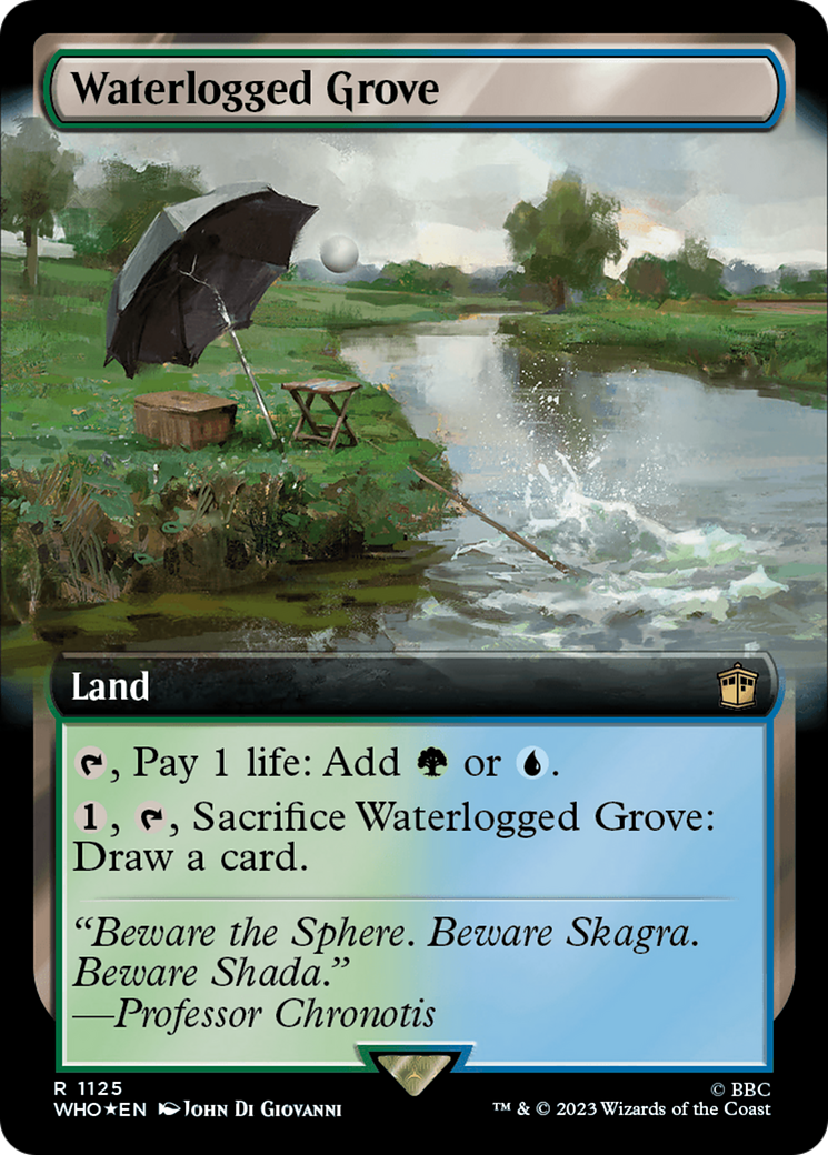 Waterlogged Grove (Extended Art) (Surge Foil) [Doctor Who] | Clutch Gaming