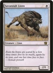 Savannah Lions (Oversized) [Eighth Edition Box Topper] | Clutch Gaming