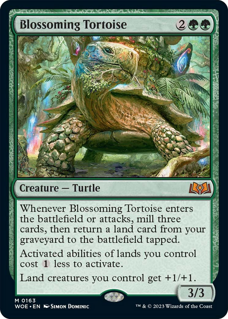 Blossoming Tortoise [Wilds of Eldraine] | Clutch Gaming