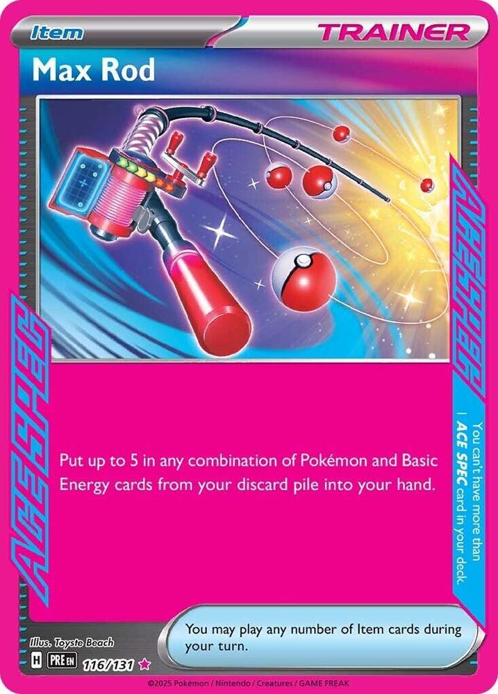 Max Rod (116/131) [Scarlet & Violet: Prismatic Evolutions] | Clutch Gaming