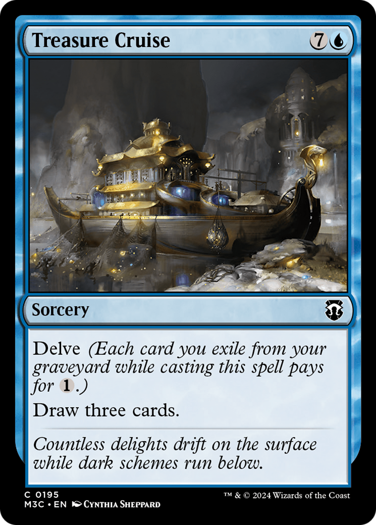 Treasure Cruise (Ripple Foil) [Modern Horizons 3 Commander] | Clutch Gaming