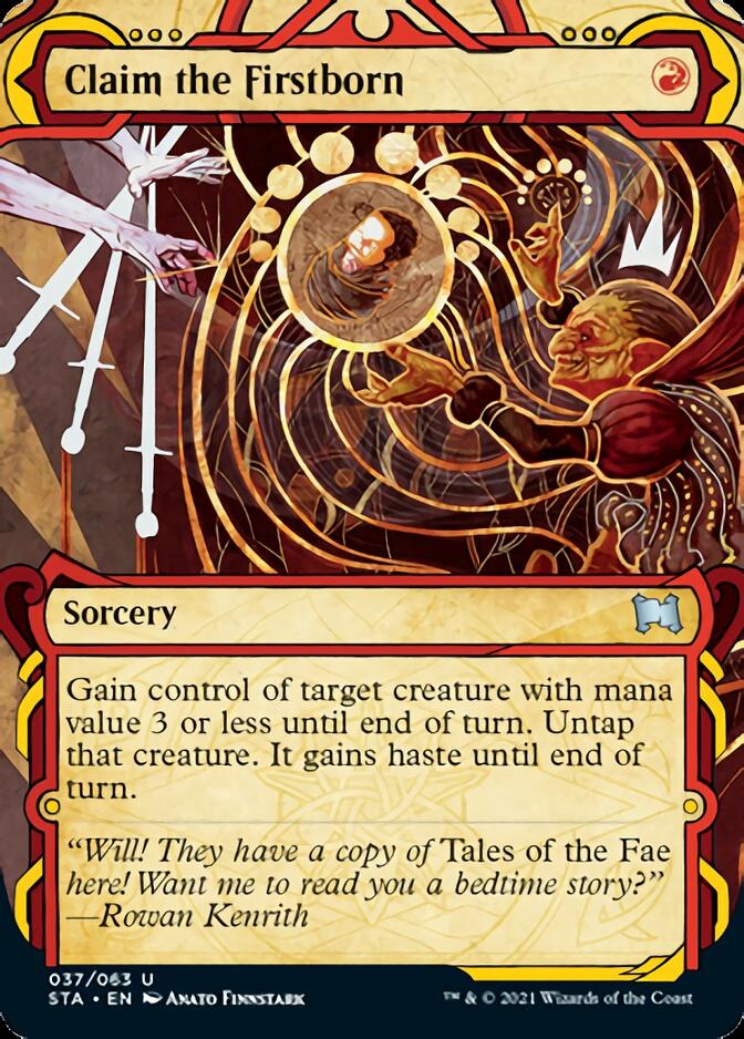 Claim the Firstborn (Foil Etched) [Strixhaven: Mystical Archive] | Clutch Gaming