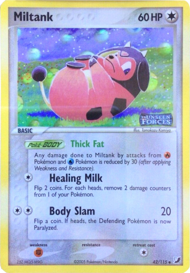 Miltank (42/115) (Stamped) [EX: Unseen Forces] | Clutch Gaming