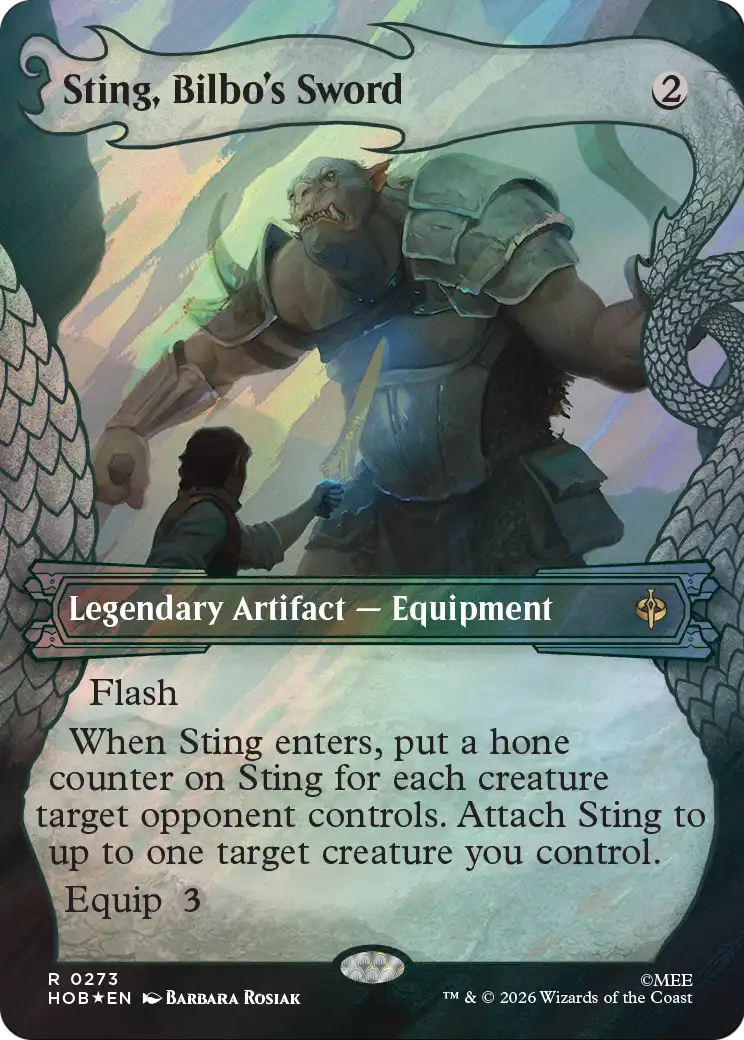 Sting, Bilbo's Sword (Showcase) (Surge Foil) [The Hobbit] | Clutch Gaming