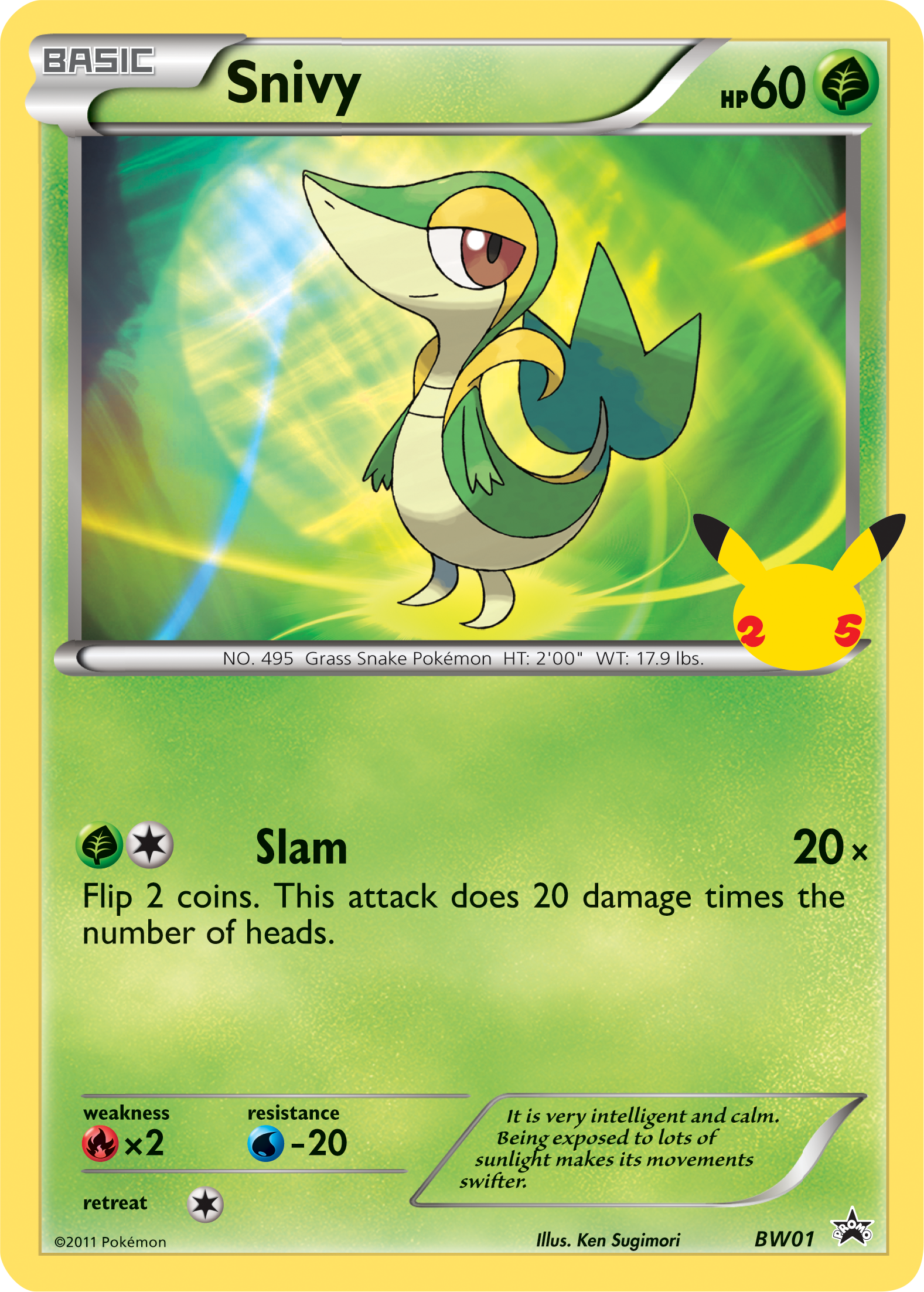 Snivy (BW01) (Jumbo Card) [First Partner Pack] | Clutch Gaming