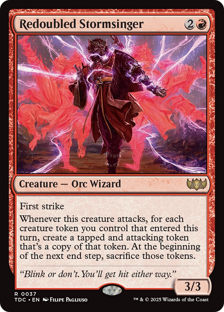 Redoubled Stormsinger [Tarkir: Dragonstorm Commander] | Clutch Gaming