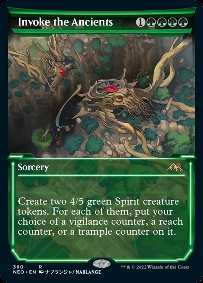 Invoke the Ancients (Showcase Soft Glow) [Kamigawa: Neon Dynasty] | Clutch Gaming