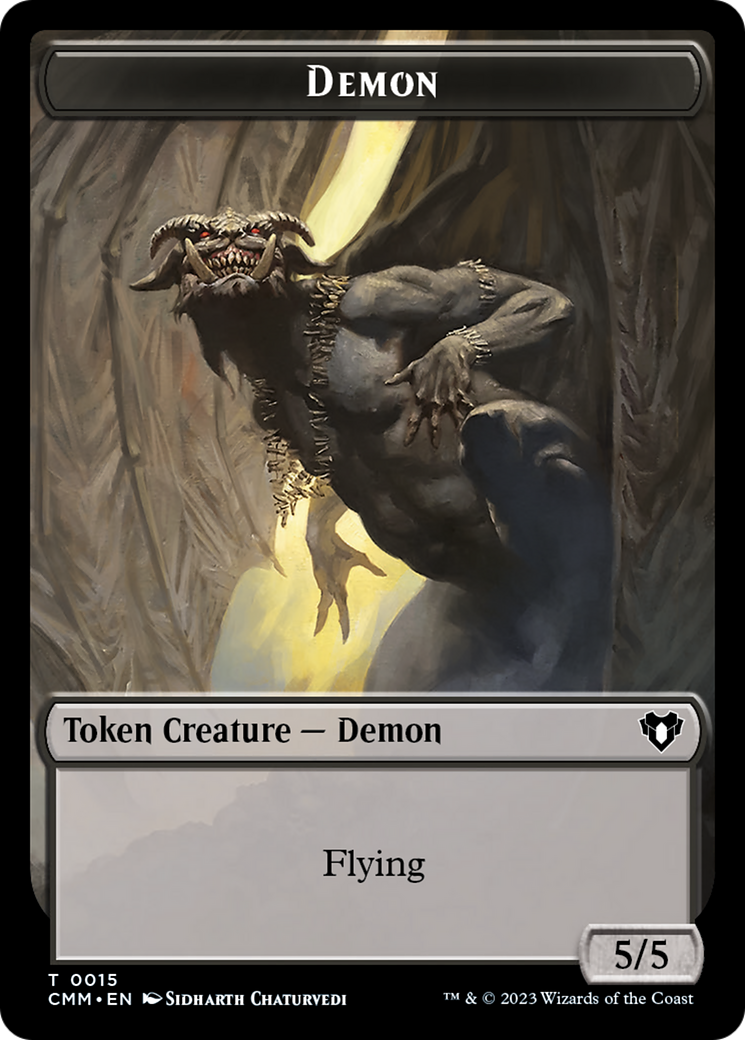 Demon Token [Commander Masters Tokens] | Clutch Gaming