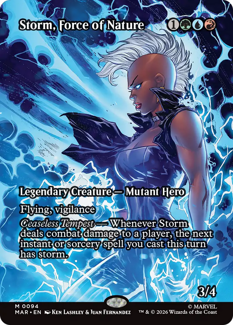Storm, Force of Nature (Borderless) [Marvel Universe: Eternal-Legal] | Clutch Gaming