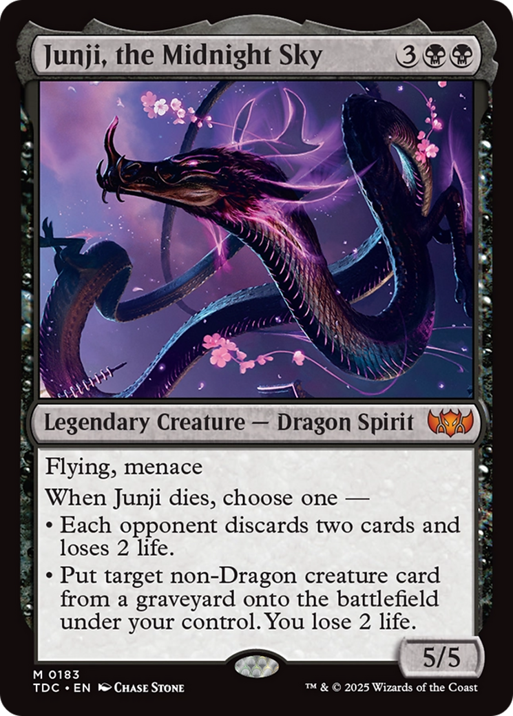 Junji, the Midnight Sky [Tarkir: Dragonstorm Commander] | Clutch Gaming